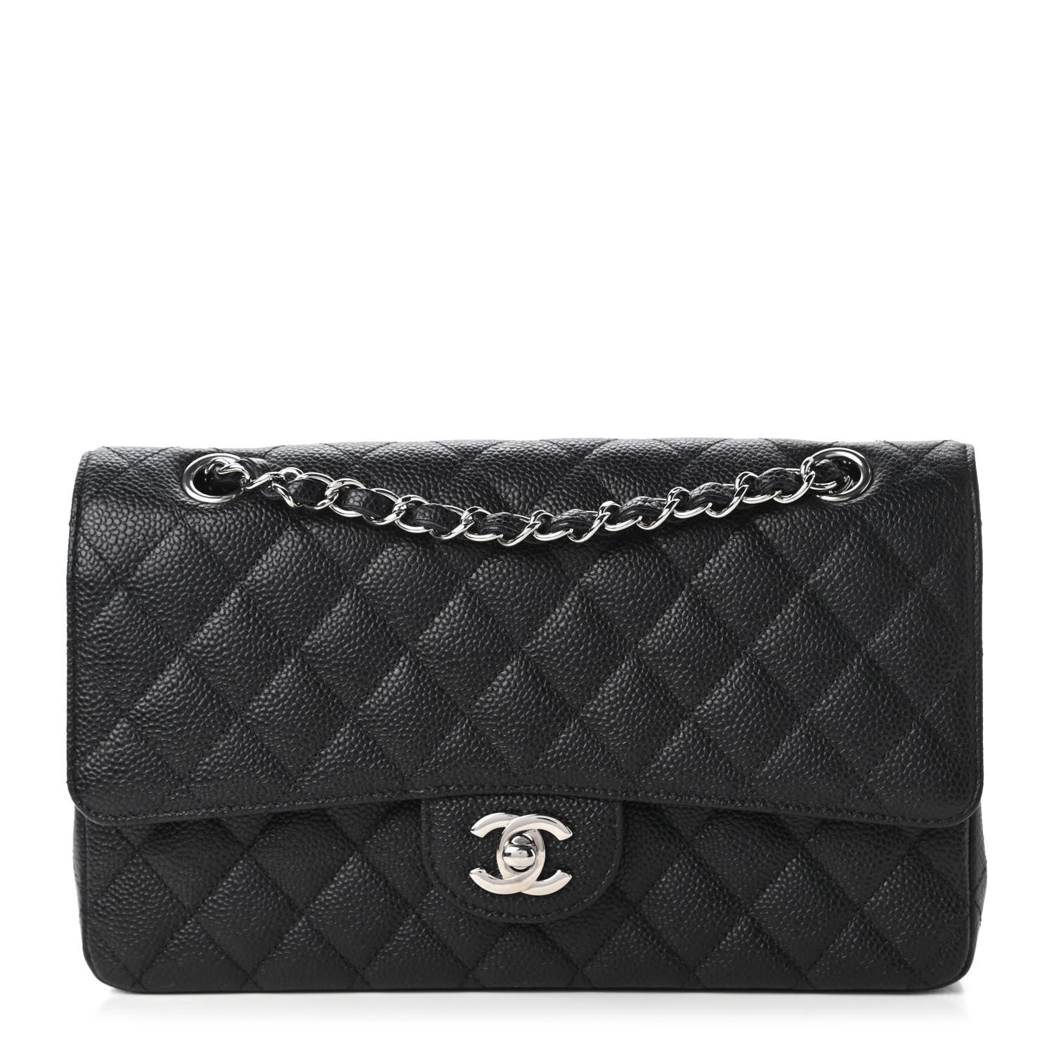 Chanel Caviar Quilted Medium Double Flap Black 1 of 11