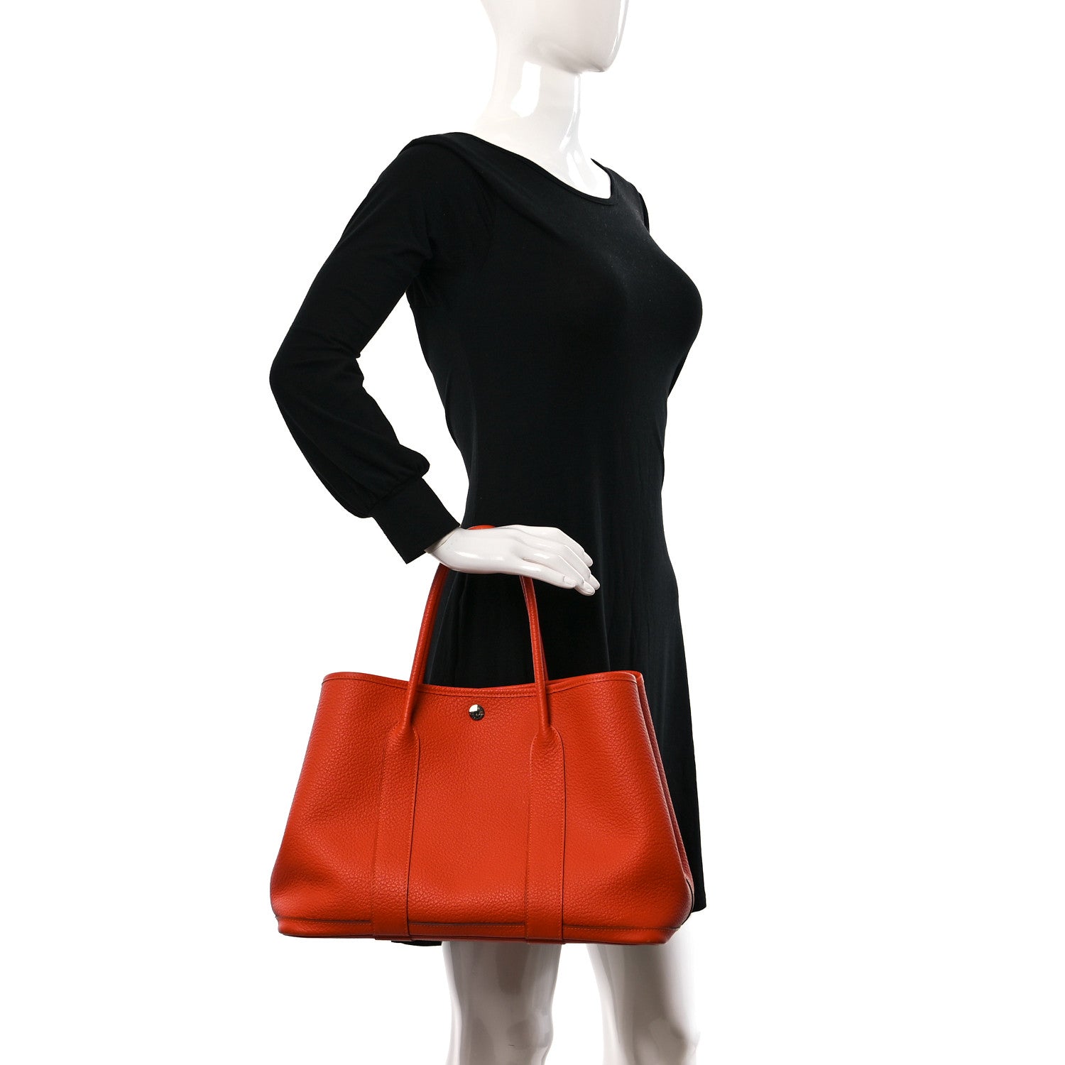 Hermes Vache Country Garden Party 36 MM Orange 2 of 9