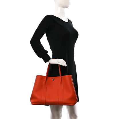 Hermes Vache Country Garden Party 36 MM Orange 2 of 9