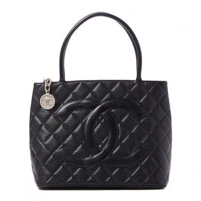 Chanel Caviar Quilted Medallion Tote Black 1 of 10
