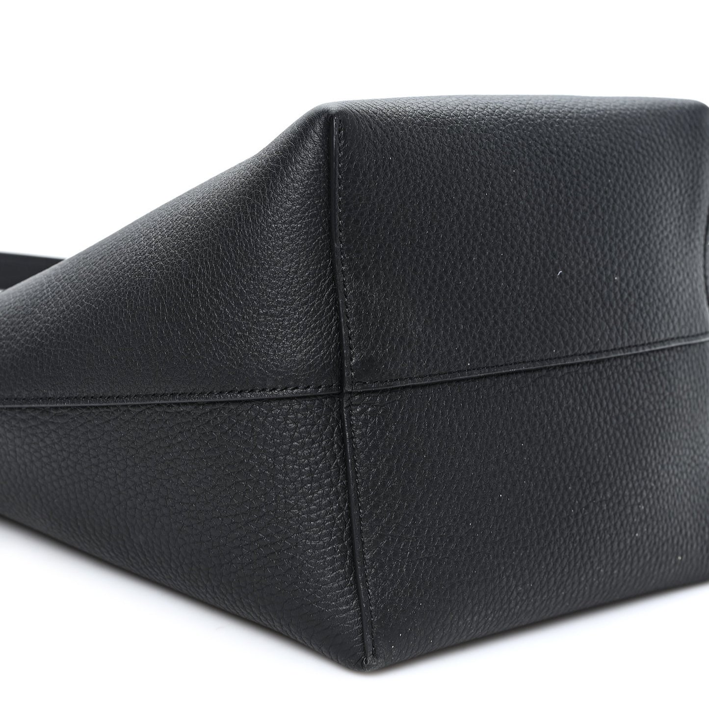 Grained Calfskin Medium N/S Park Tote Black