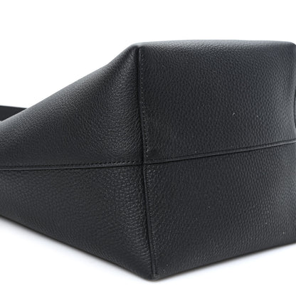 The Row Grained Calfskin Medium N/S Park Tote Black 8 of 9