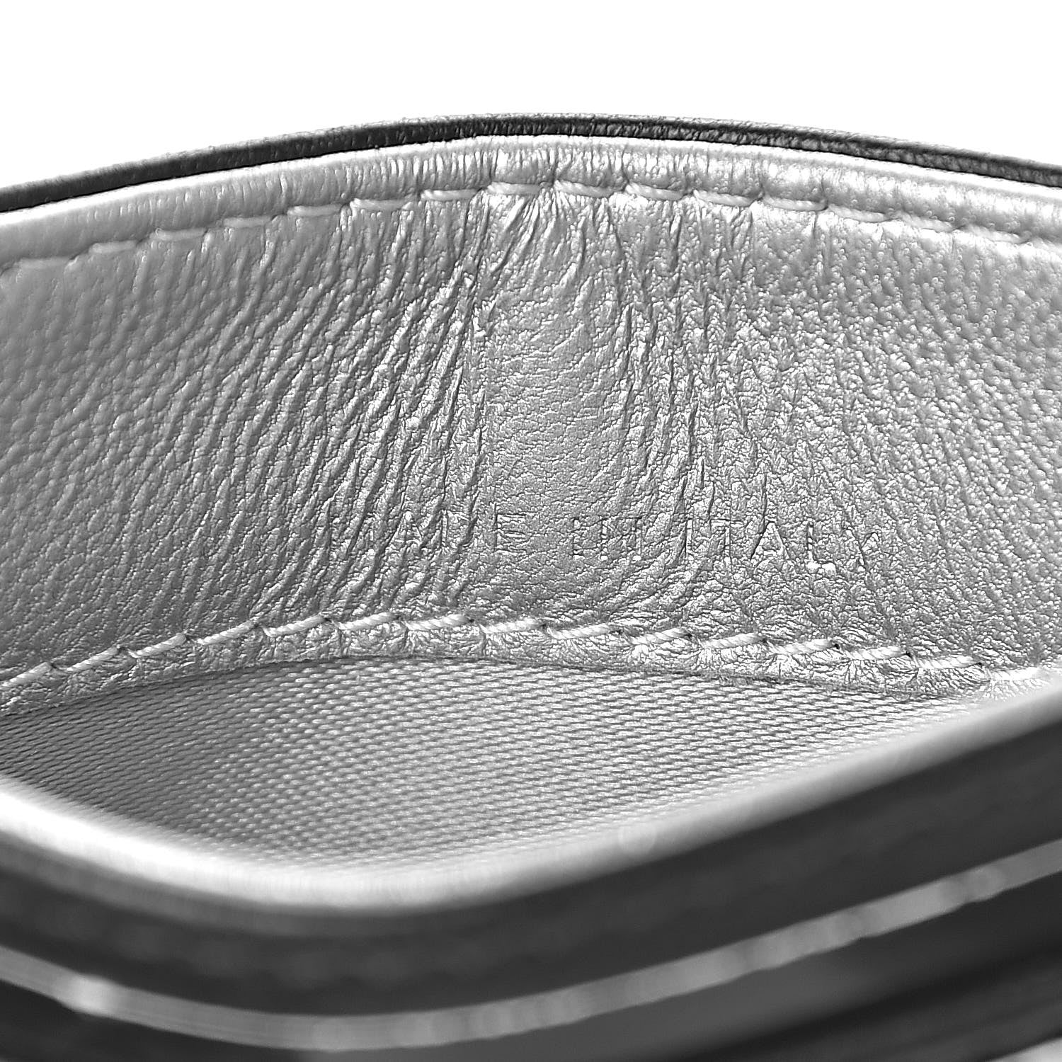 Chanel Lambskin Camellia Embossed Card Holder Black 7 of 9