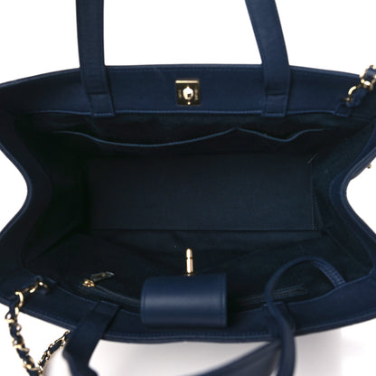 Chanel Caviar Quilted Large Business Affinity Shopping Bag Navy 5 of 10