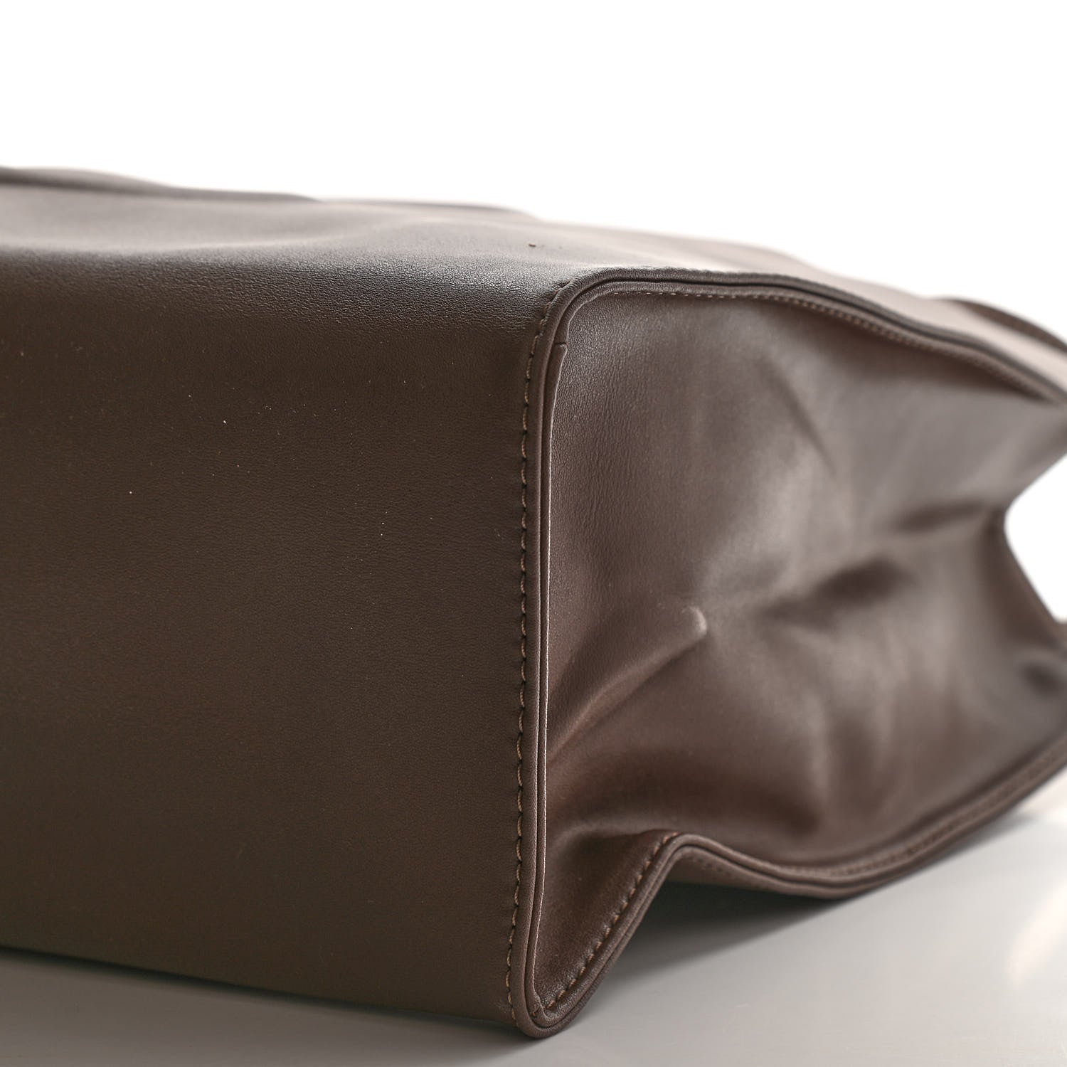 Telfar Vegan Leather Medium Shopping Bag Chocolate 10 of 10