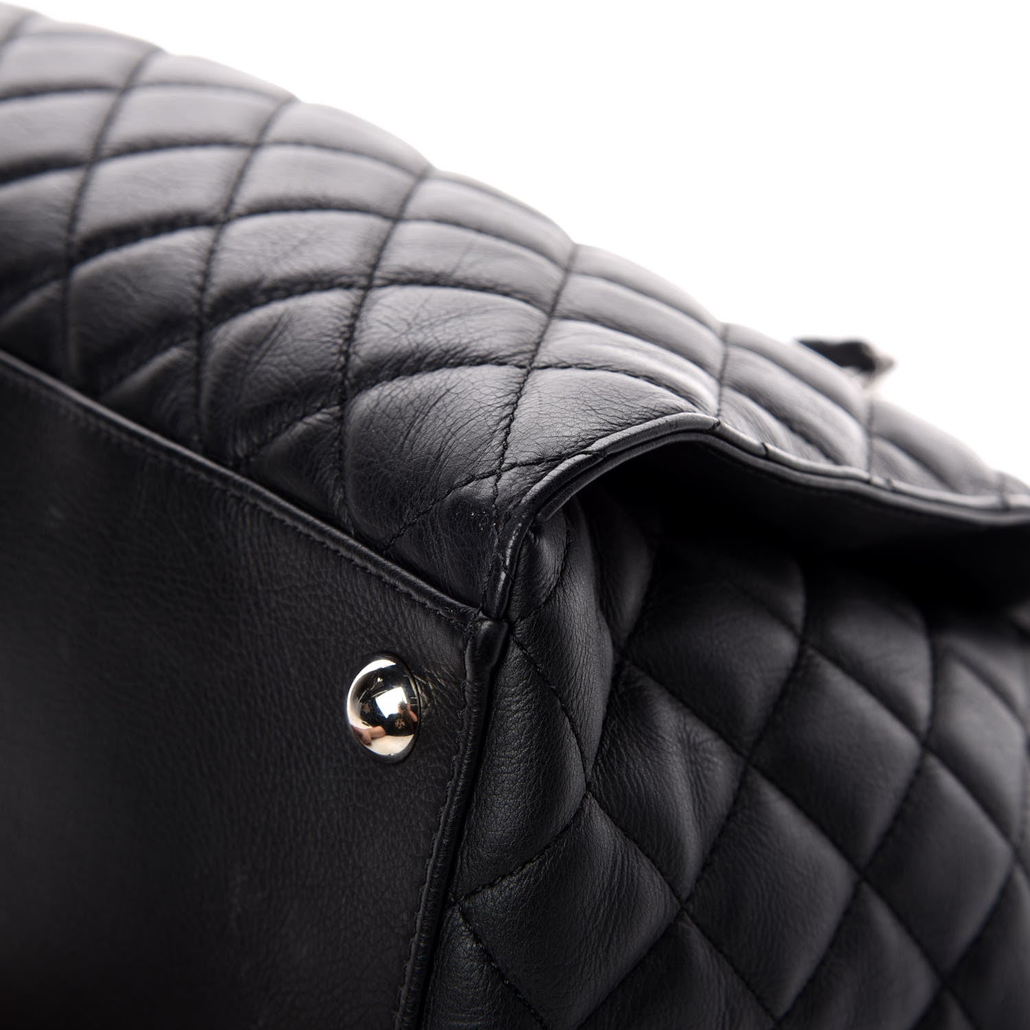 Chanel Calfskin Quilted Large Chic and Soft Shopping Tote Black 14 of 18