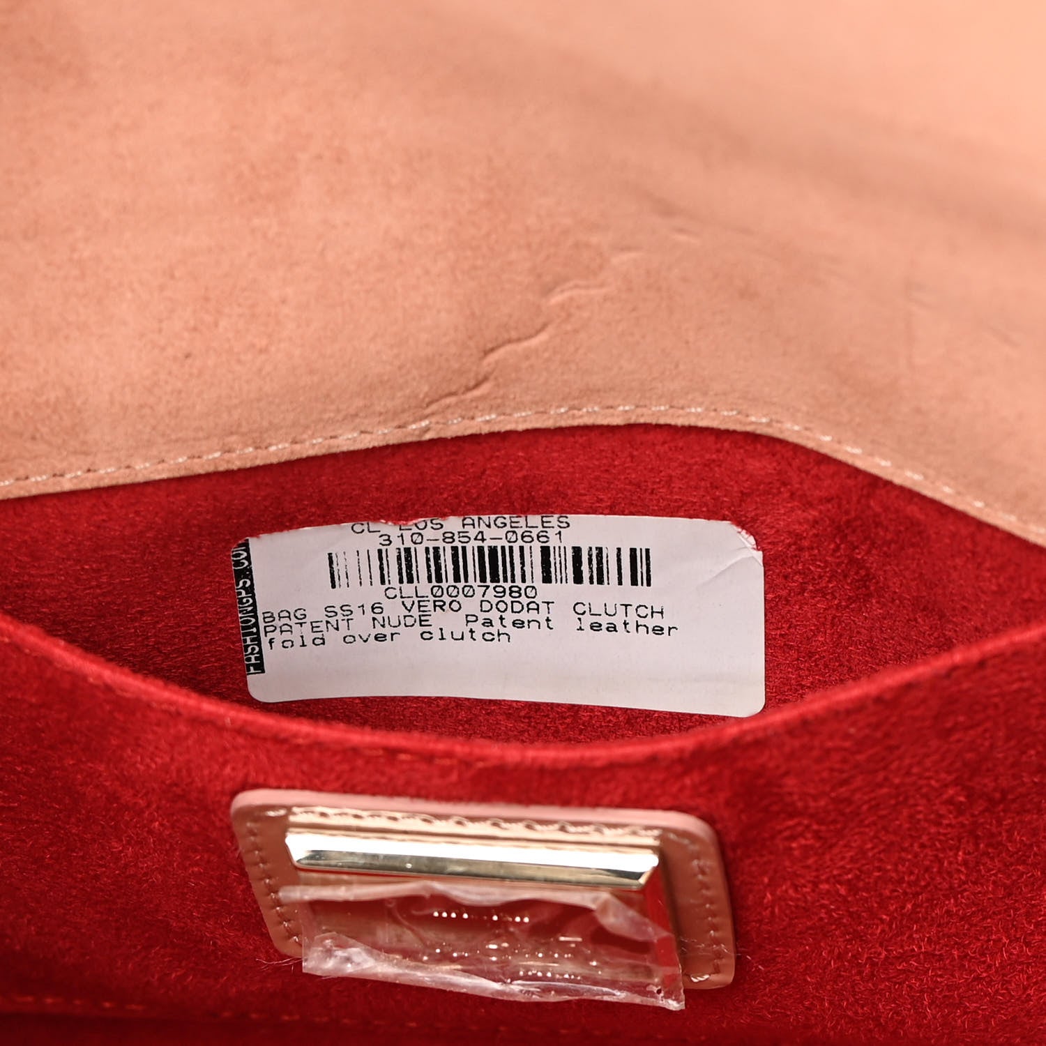 Christian Louboutin Patent Vero Dodat Clutch Nude 16 of 16