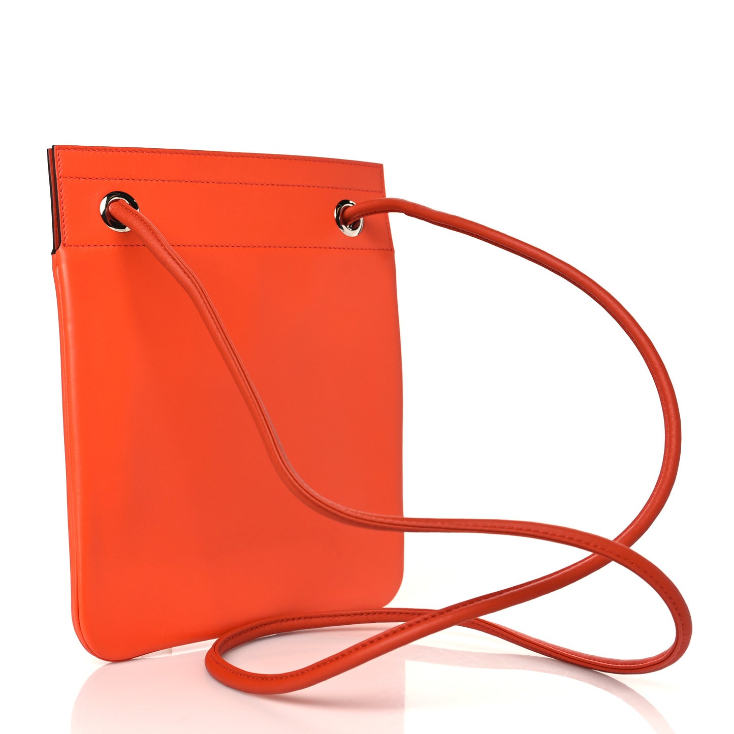 Milo Lambskin Swift Bi-Color Mini Aline Orange Poppy Terre Battue