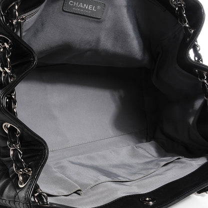Chanel Calfskin Coco Bengal Open Accordion Tote Black 5 of 8