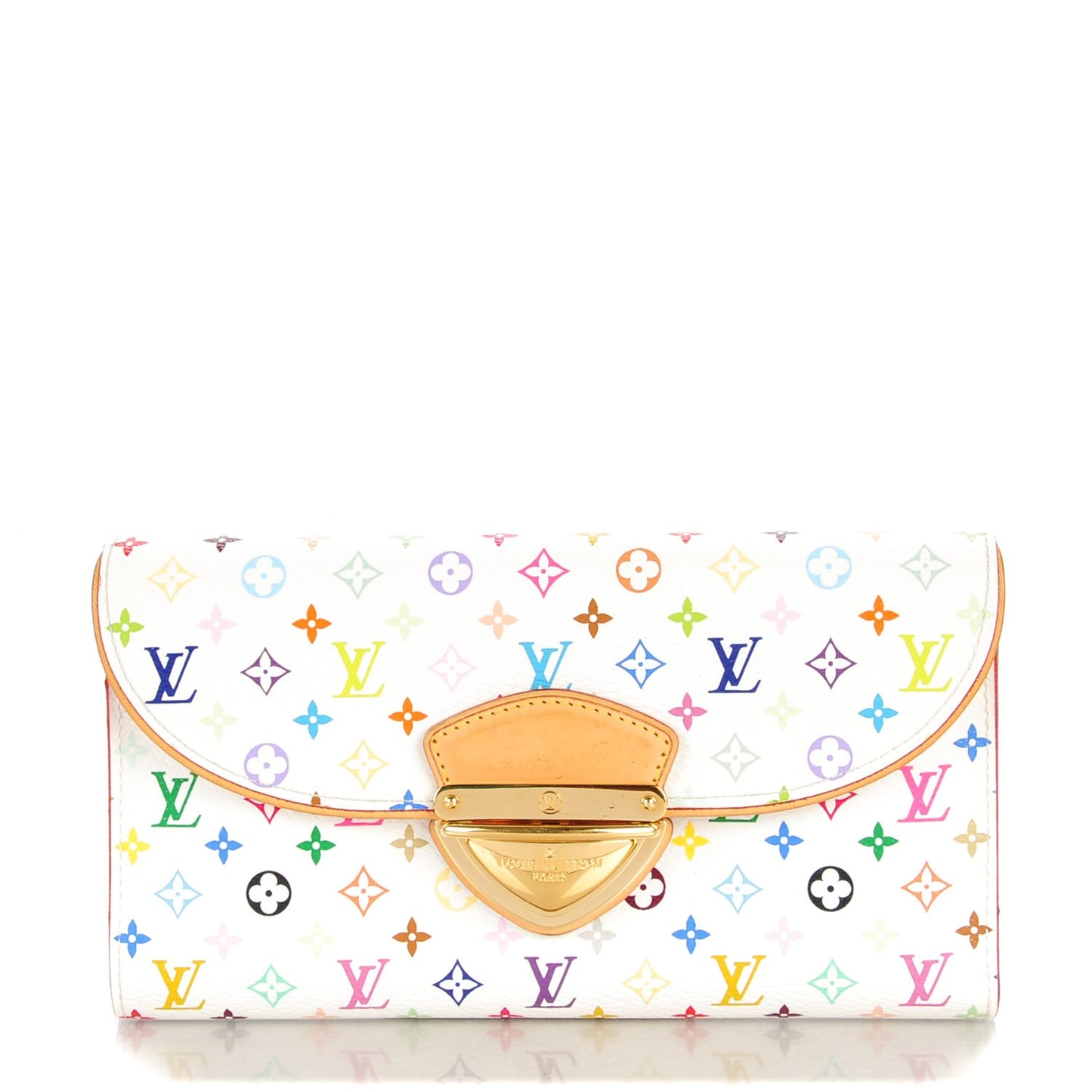 Monogram Multicolor Eugenie Wallet White Litchi