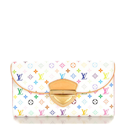 Louis Vuitton Monogram Multicolor Eugenie Wallet White Litchi 1 of 7