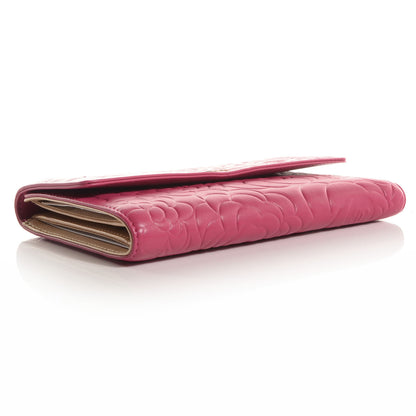 Chanel Lambskin Camellia Large Flap Wallet Fuchsia 4 of 9