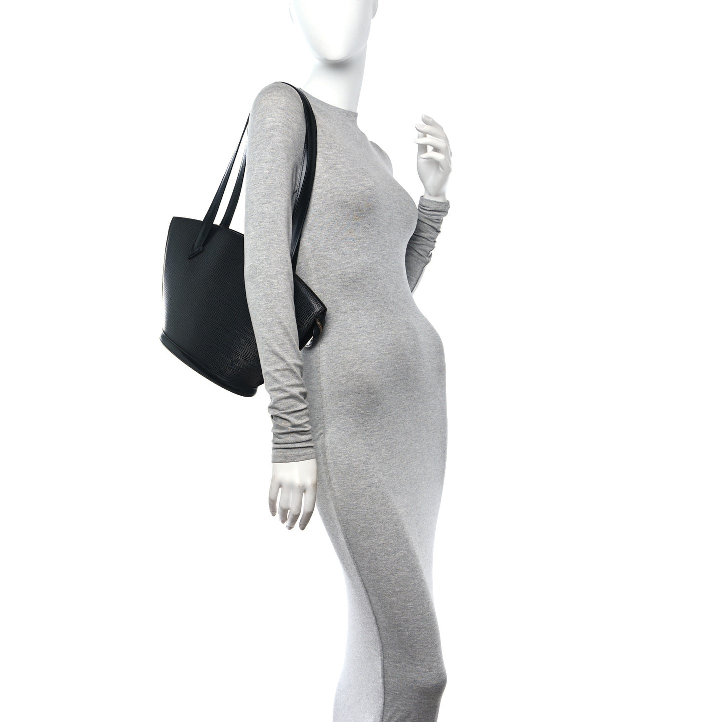 Epi Saint Jacques PM Long Straps Black