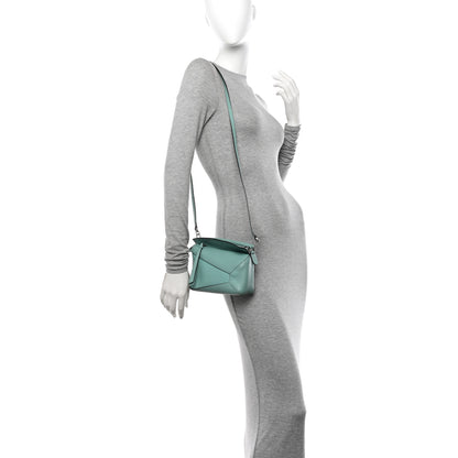 Loewe Goatskin Mini Puzzle Edge Bag Fresh Mint 2 of 10