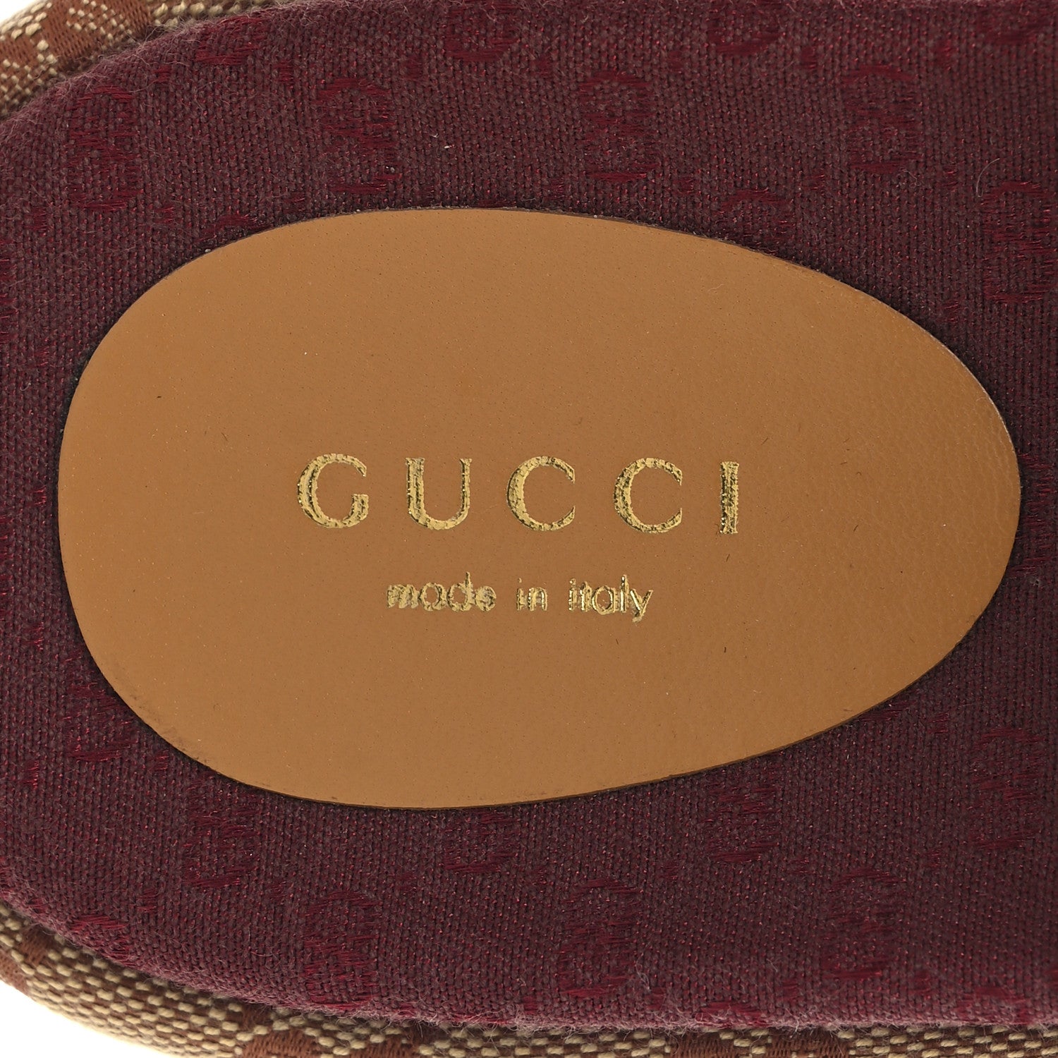 Gucci Canvas GG Monogram Angelina Platform Slide Sandals 37 Beige Ruggine 9 of 9