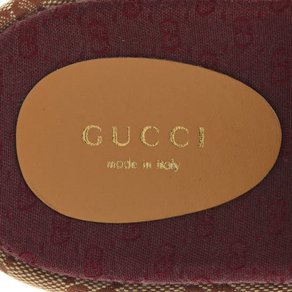 Gucci Canvas GG Monogram Angelina Platform Slide Sandals 37 Beige Ruggine 9 of 9