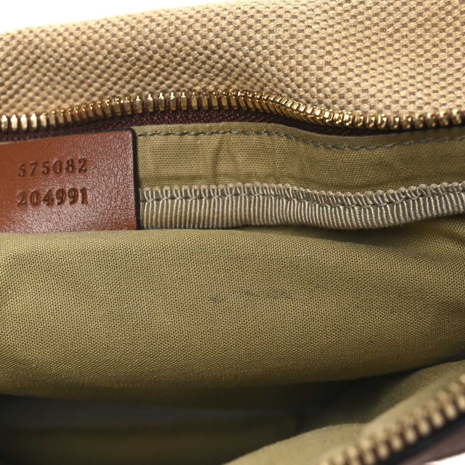Gucci Vintage Canvas Web Belt Bag Sand Cuir 13 of 13