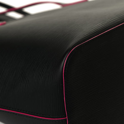 Louis Vuitton Epi Neverfull MM Black Hot Pink 11 of 15