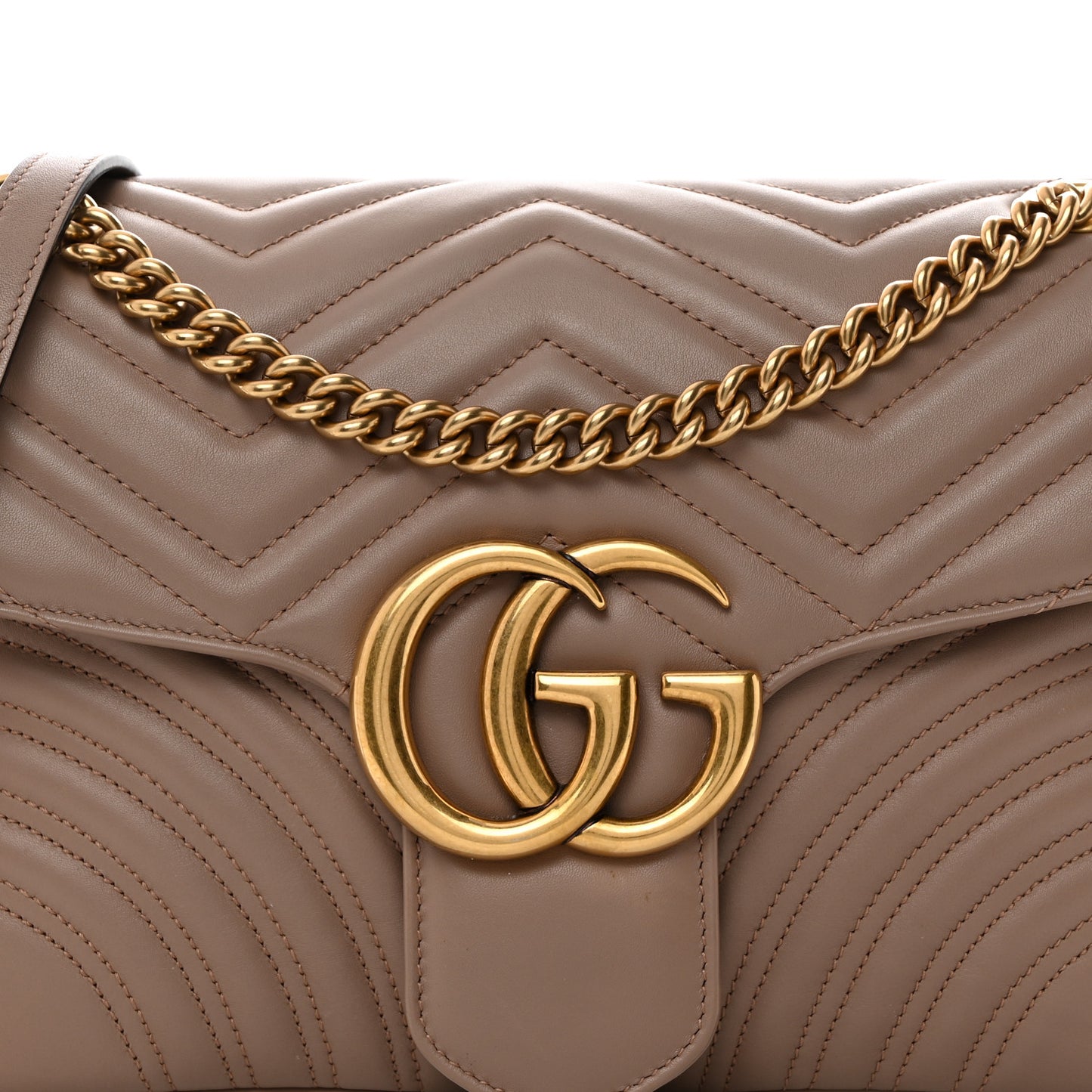 Calfskin Matelasse Medium GG Marmont Shoulder Bag Porcelain Rose