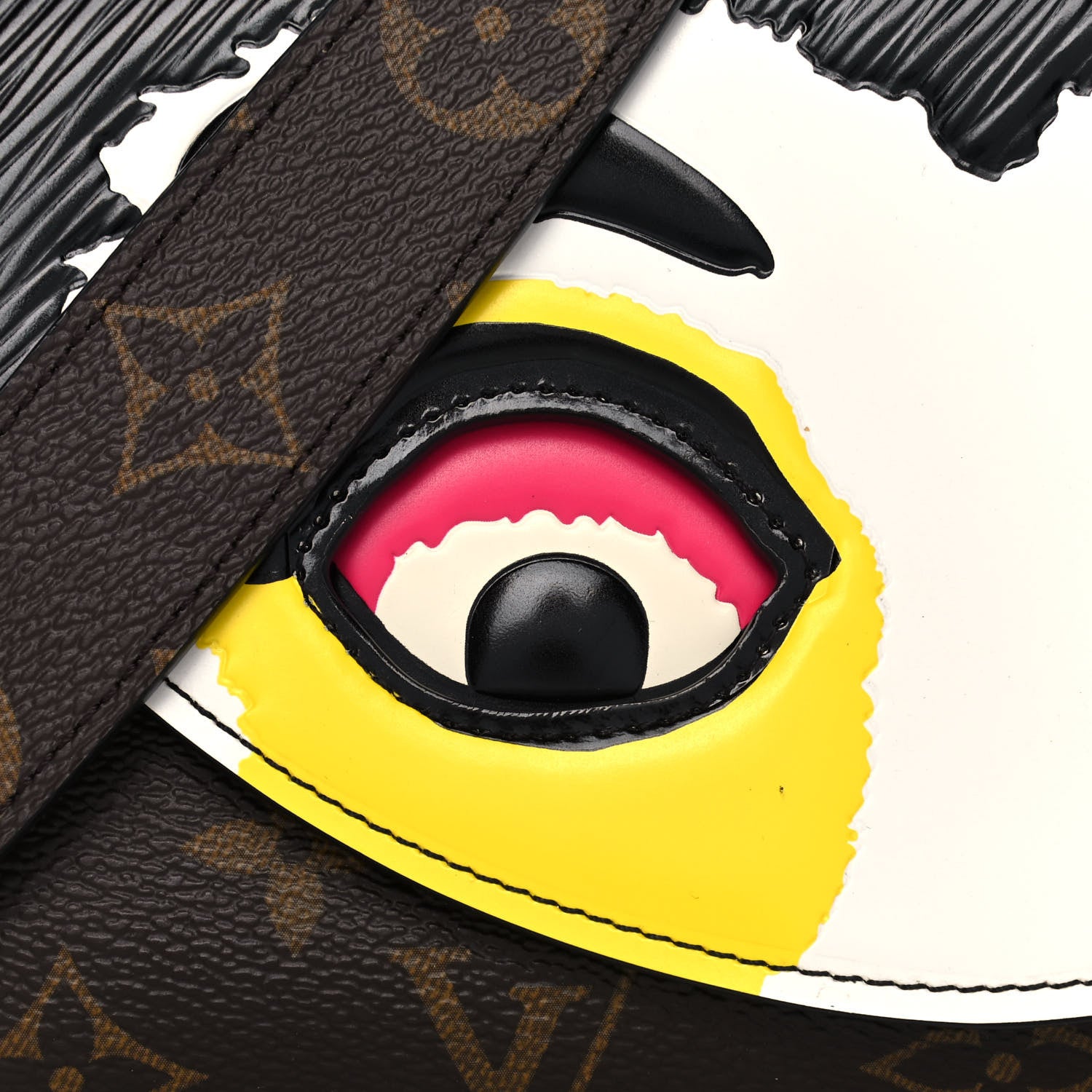 Louis Vuitton Monogram Kabuki Chain Wallet Black 6 of 8