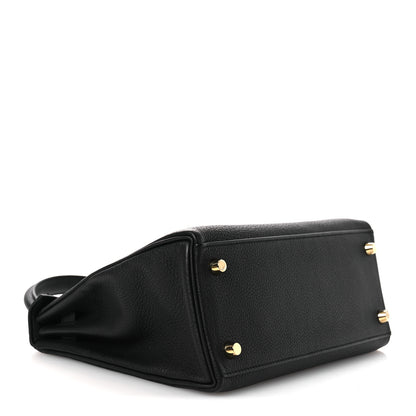 Hermes Togo Kelly Retourne 25 Black 3 of 12