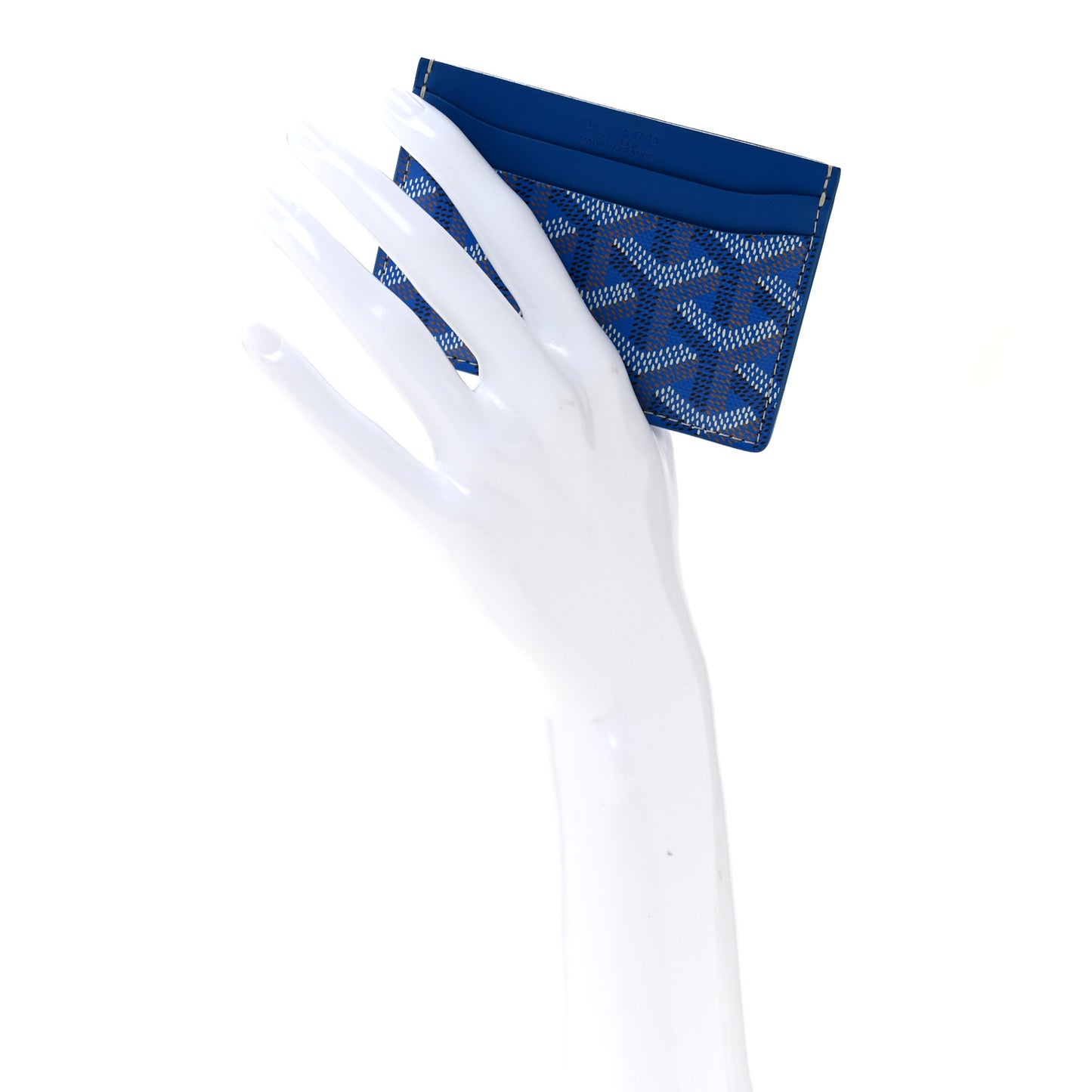 Goyardine Saint Sulpice Card Holder Sky Blue