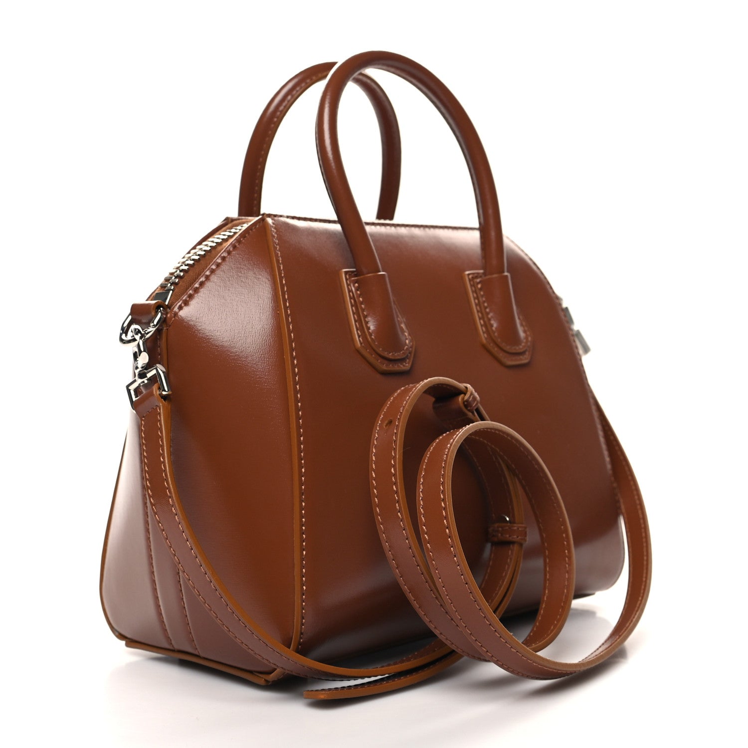 Givenchy Shiny Lord Calfskin Mini Antigona Tan 3 of 9