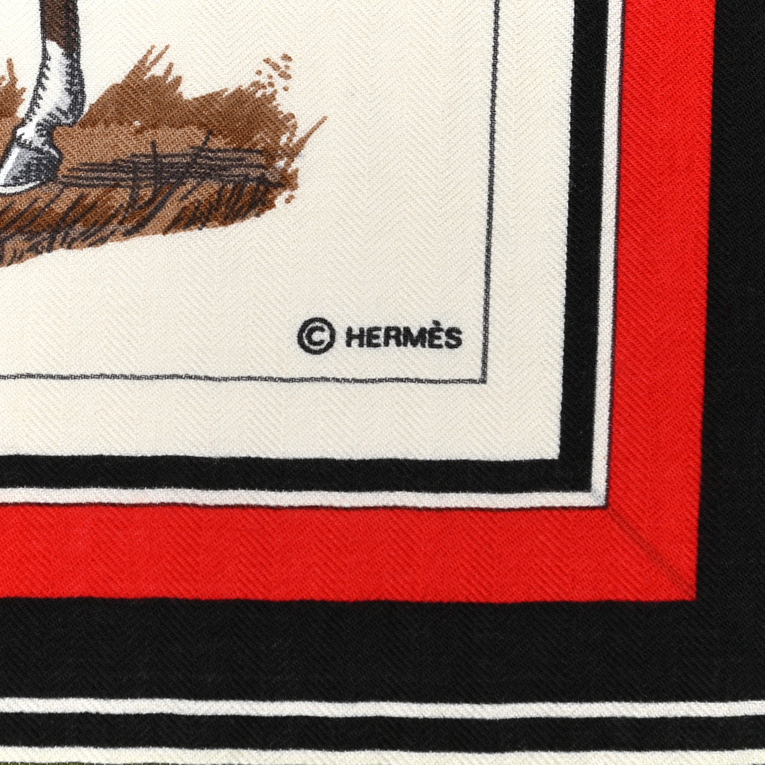 Hermes Silk Cashmere Couvertures Et Tenues de Jour Shawl 140 5 of 6