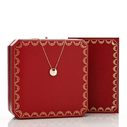Cartier 18K Yellow Gold Diamond Mother of Pearl XS Amulette de Cartier Pendant Necklace 4 of 4