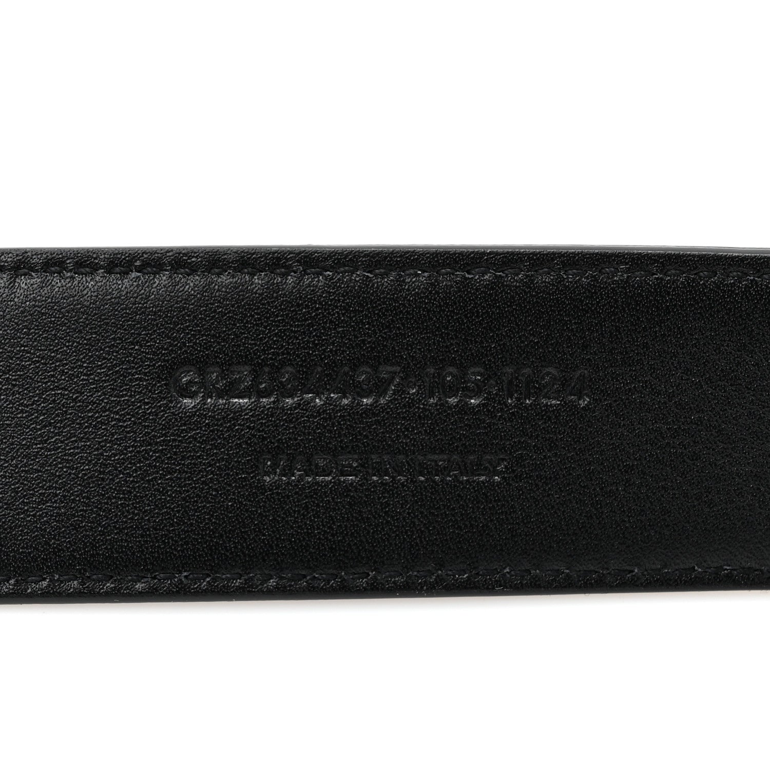 Saint Laurent Smooth Calfskin Monogram Square Buckle Belt 105 42 Black 5 of 5