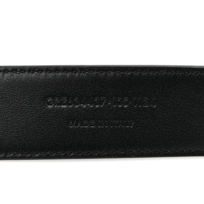 Saint Laurent Smooth Calfskin Monogram Square Buckle Belt 105 42 Black 5 of 5