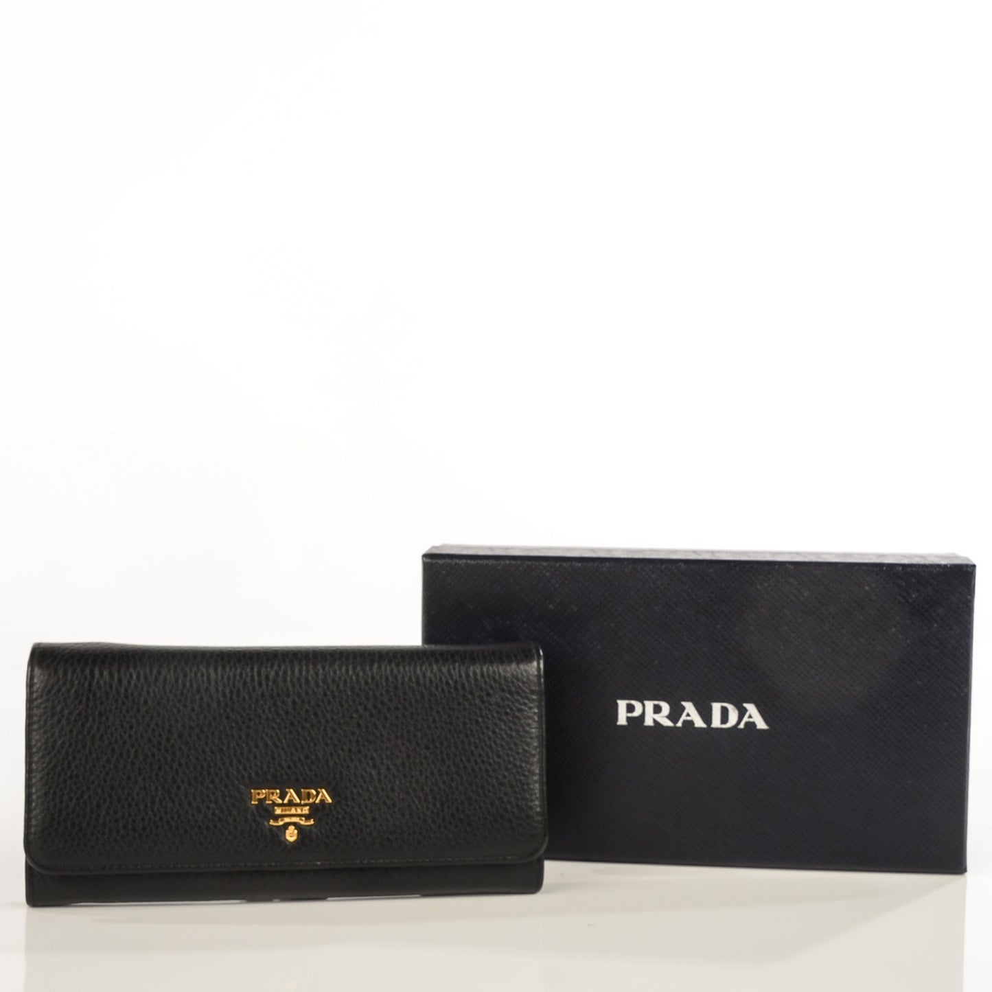 Vitello Daino Continental Wallet Nero Black