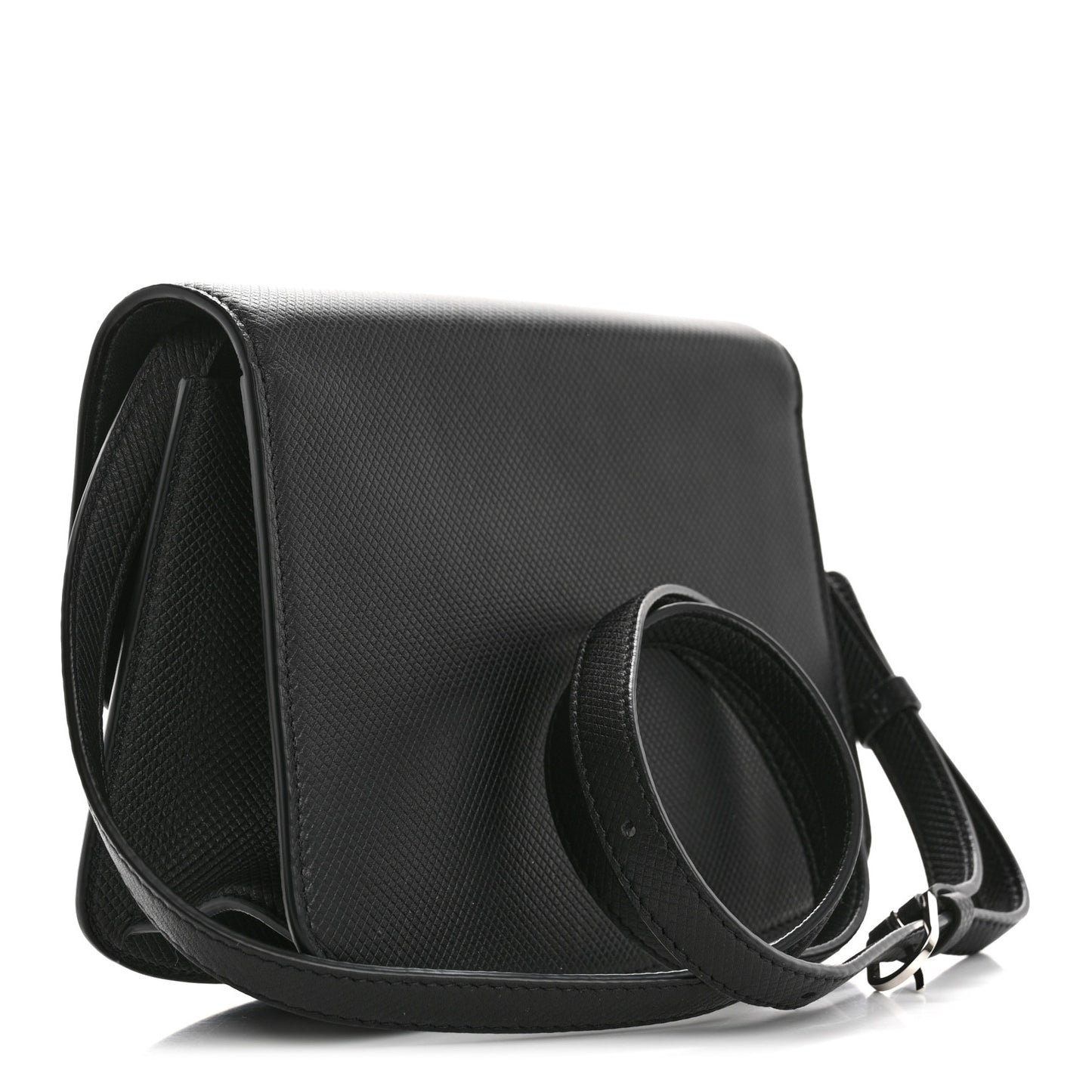 Stamped Saddle Calfskin The Sofia 8.75 Crossbody Black