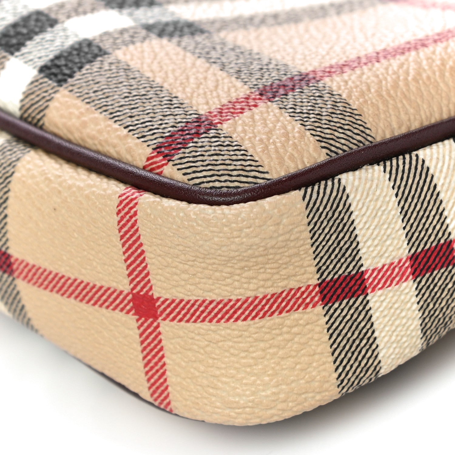 Burberry Haymarket Check Pochette Chocolate 1038650 – FASHIONPHILE