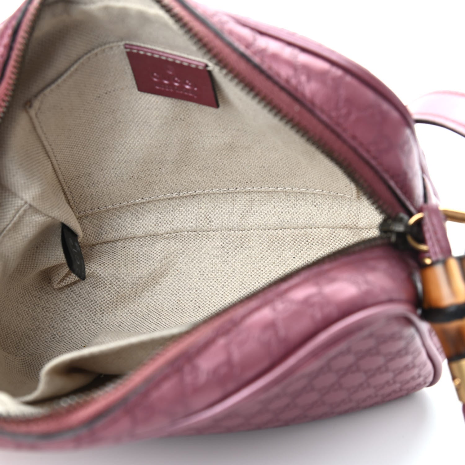 Gucci Metallic Soft Microguccissima Sunshine Disco Crossbody Bag Vintage Rose 5 of 11