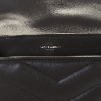 Saint Laurent Calfskin Y Quilted Monogram Toy Loulou Crossbody Bag Faggio 5 of 10