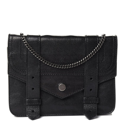 Proenza Schouler Lambskin PS1 Large Chain Wallet Black 1 of 8
