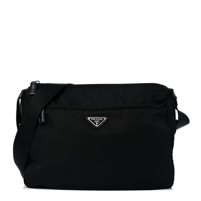 Prada Nylon Vela Messenger Bag Black 1 of 15