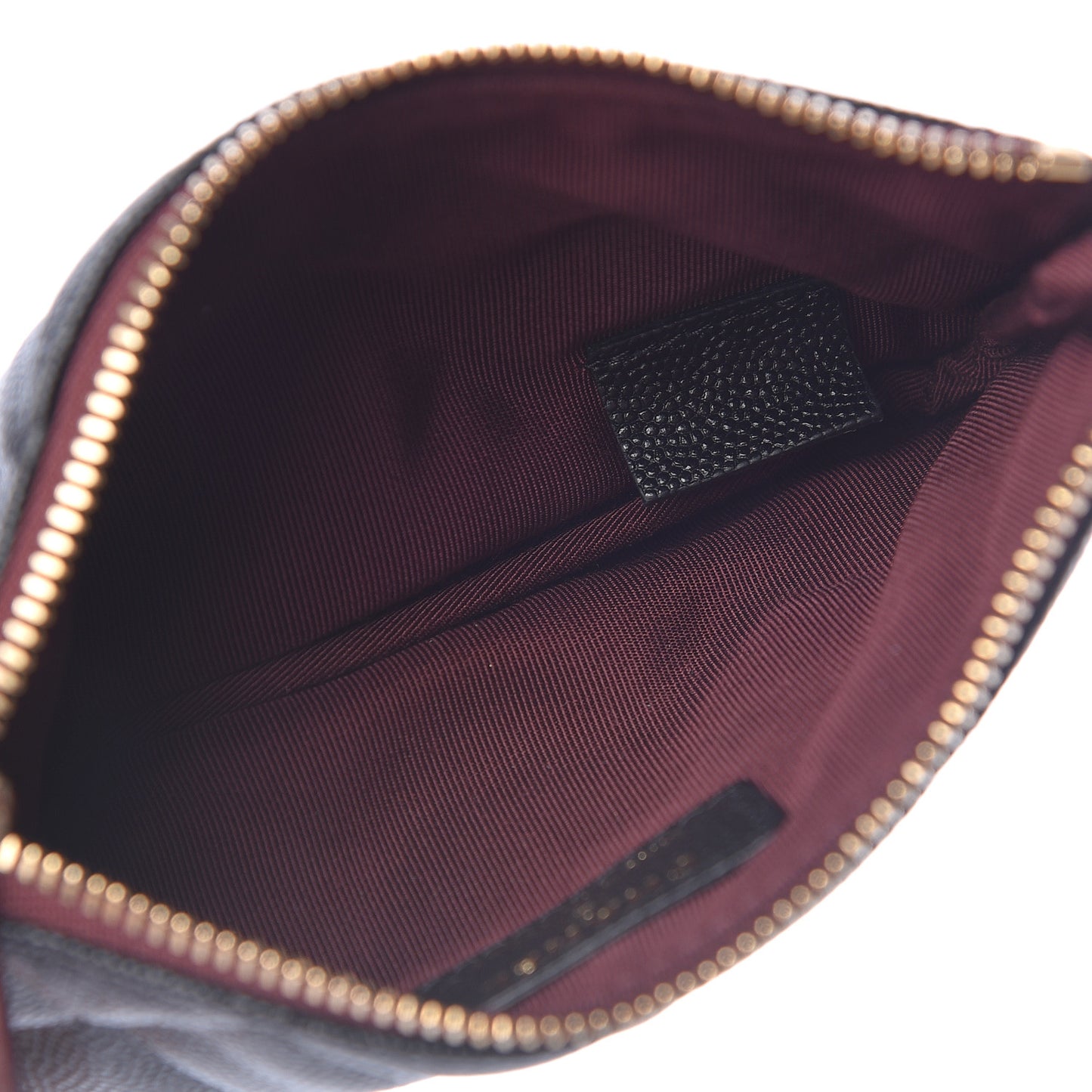 Caviar Quilted Small Cosmetic Case Black
