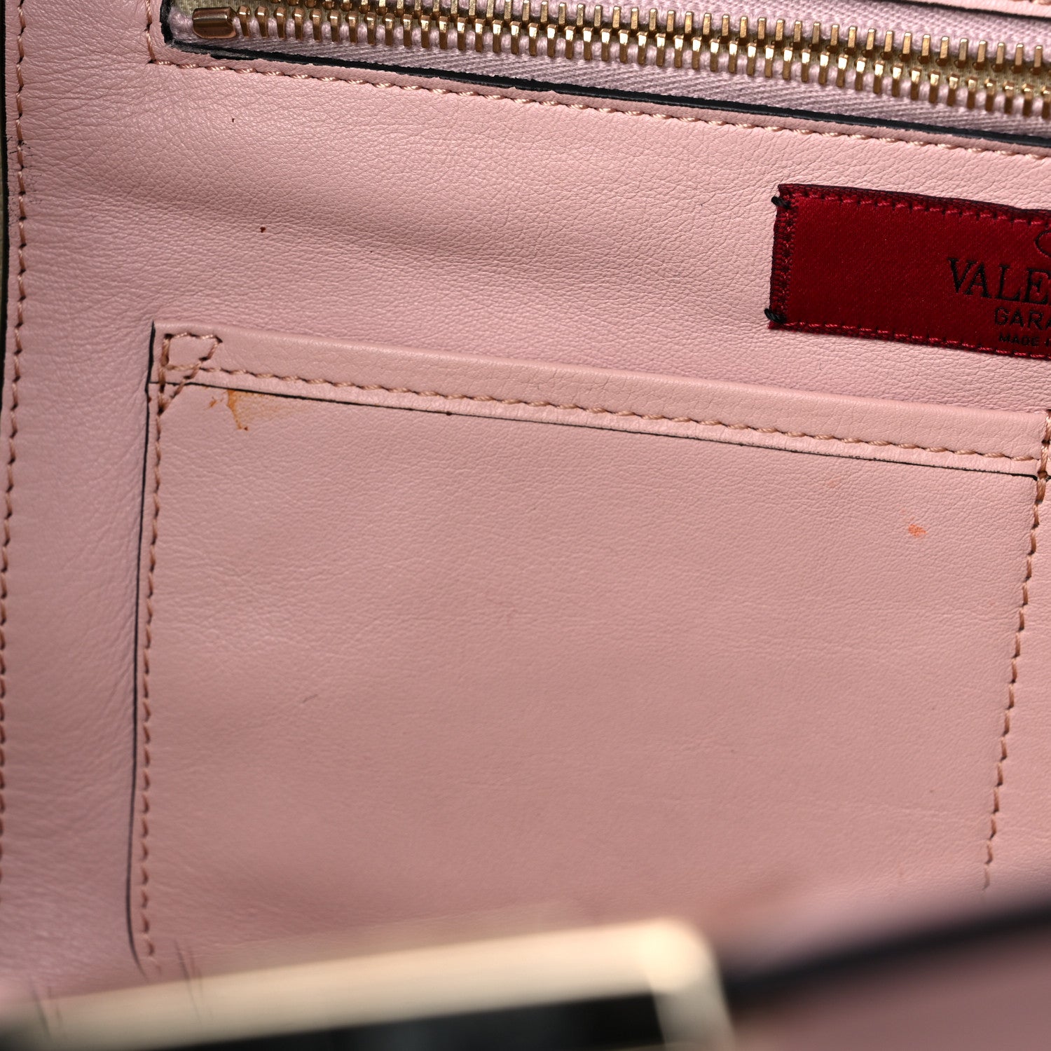 Valentino Garavani Vitello Medium Rockstud Tote Water Rose 9 of 13