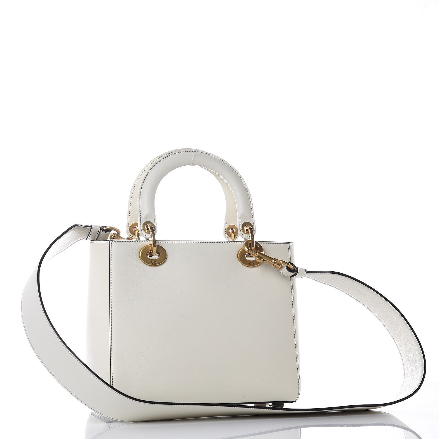 Christian Dior Calfskin Niki De Saint Phalle Medium Supple Lady Dior Off White 3 of 7