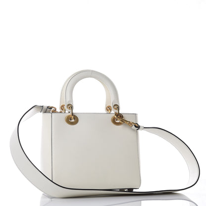 Christian Dior Calfskin Niki De Saint Phalle Medium Supple Lady Dior Off White 3 of 7