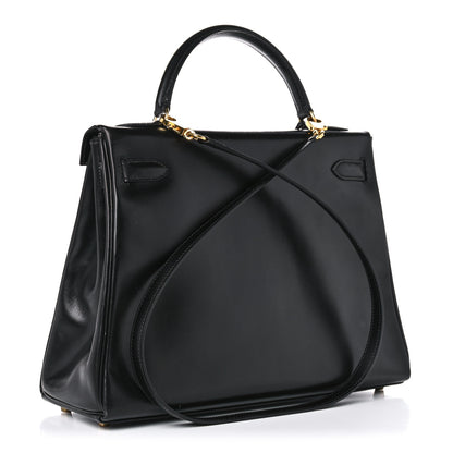 Hermes Box Kelly Retourne 32 Black 2 of 21