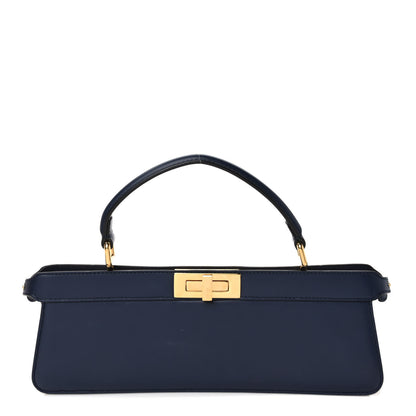 Fendi Vitello King Luxor Camoscio Peekaboo I SEE U Horizontal Satchel Bleu 1 of 6