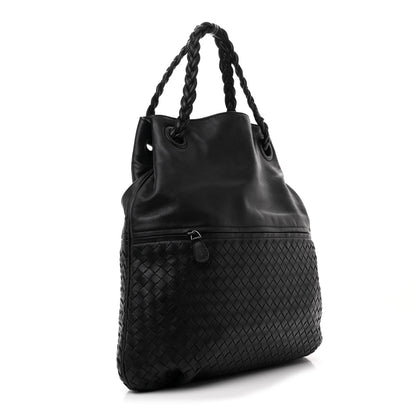 Bottega Veneta Cervo Deerskin Intrecciato Julie Tote Black 3 of 10