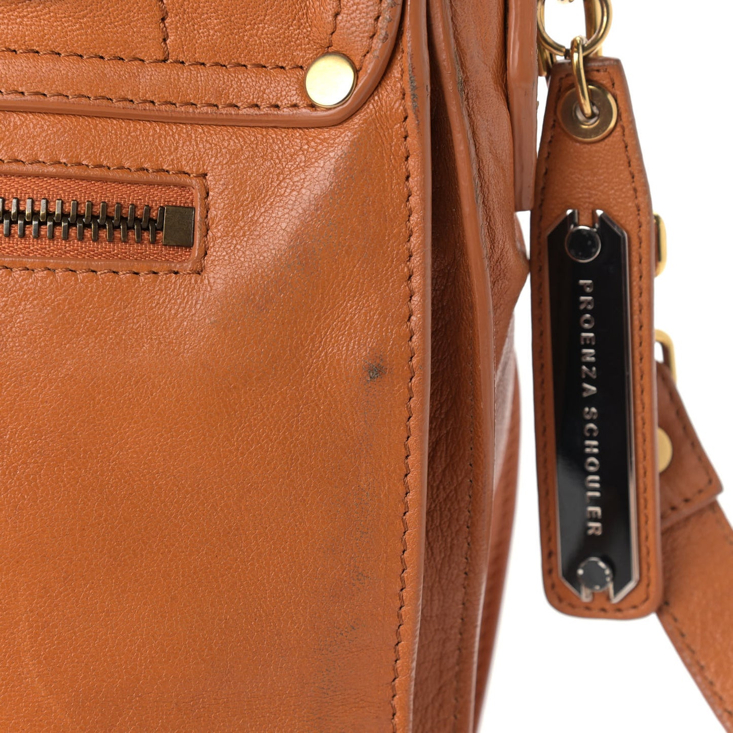 Lambskin Medium PS1 Satchel Saffron