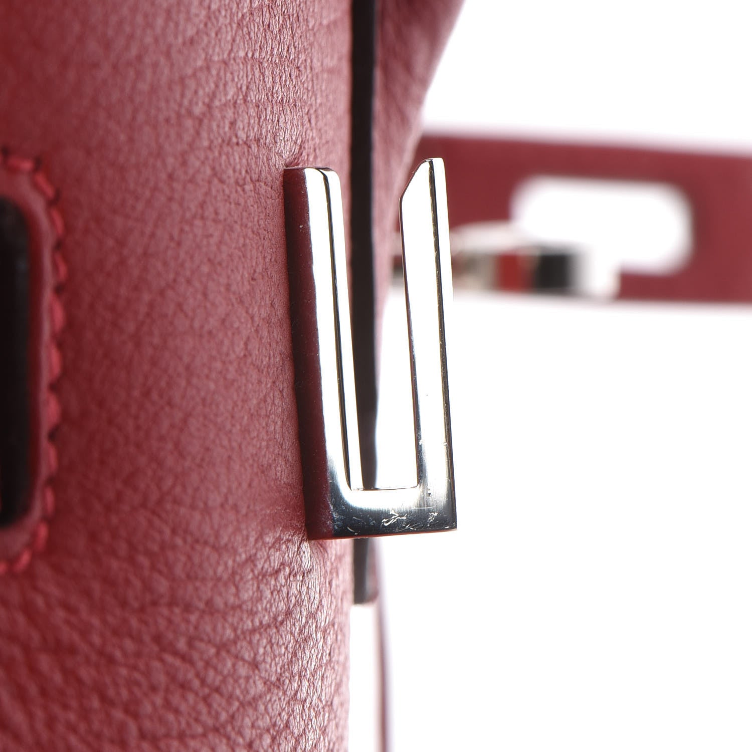 Hermes Taurillon Clemence Birkin 30 Rouge Casaque 23 of 31