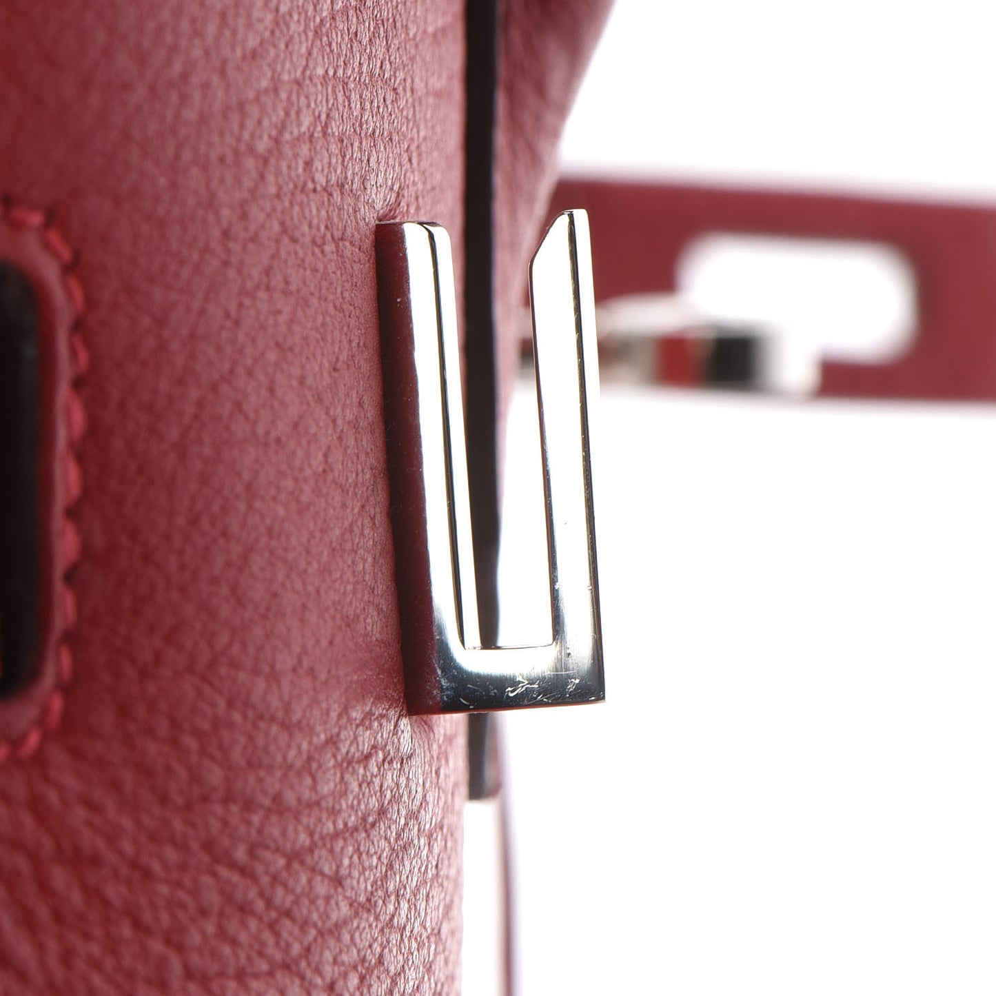 Taurillon Clemence Birkin 30 Rouge Casaque