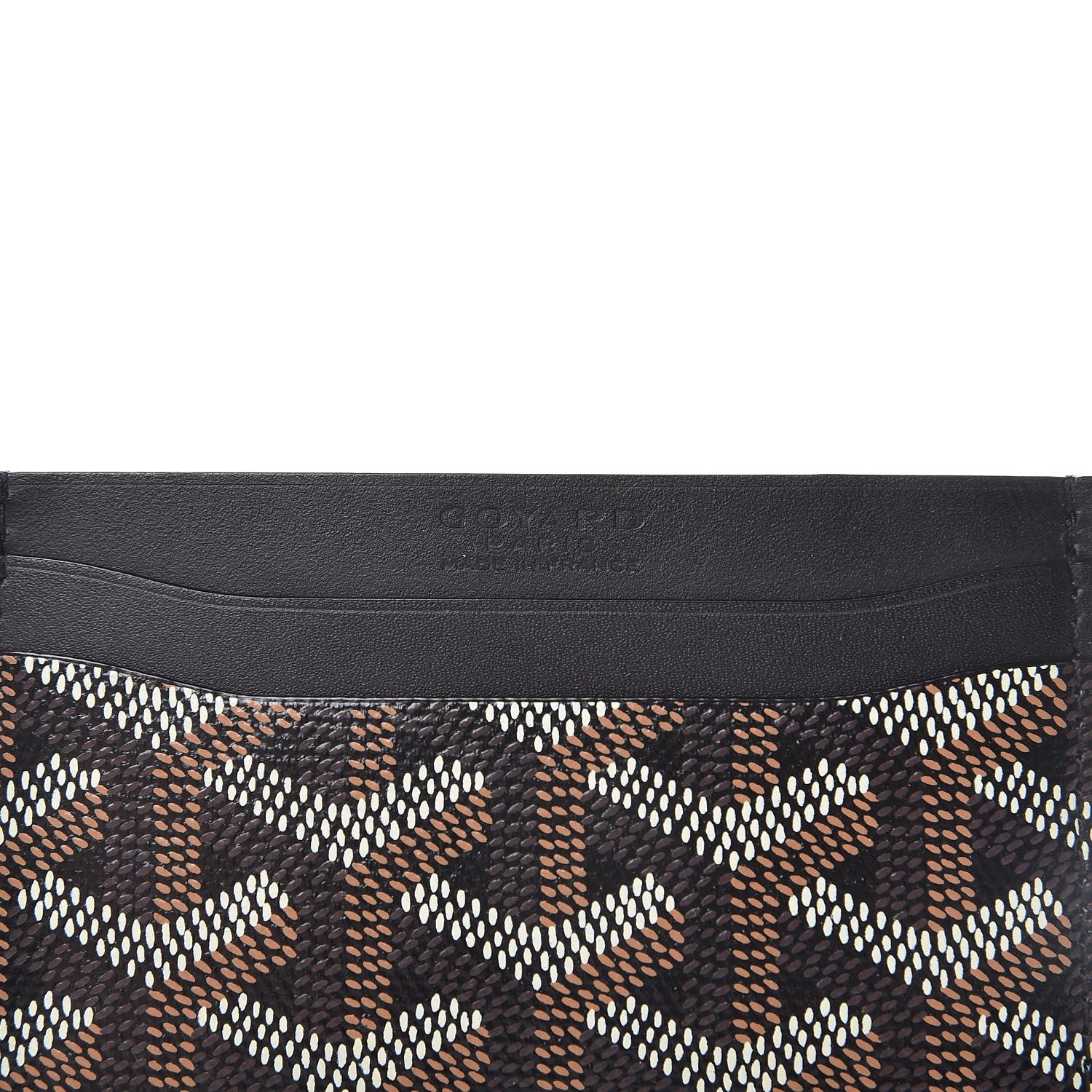 Goyard Goyardine Saint Sulpice Card Holder Black 6 of 7