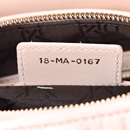 Christian Dior Lambskin Cannage Medium Lady Dior Light Pink 7 of 18